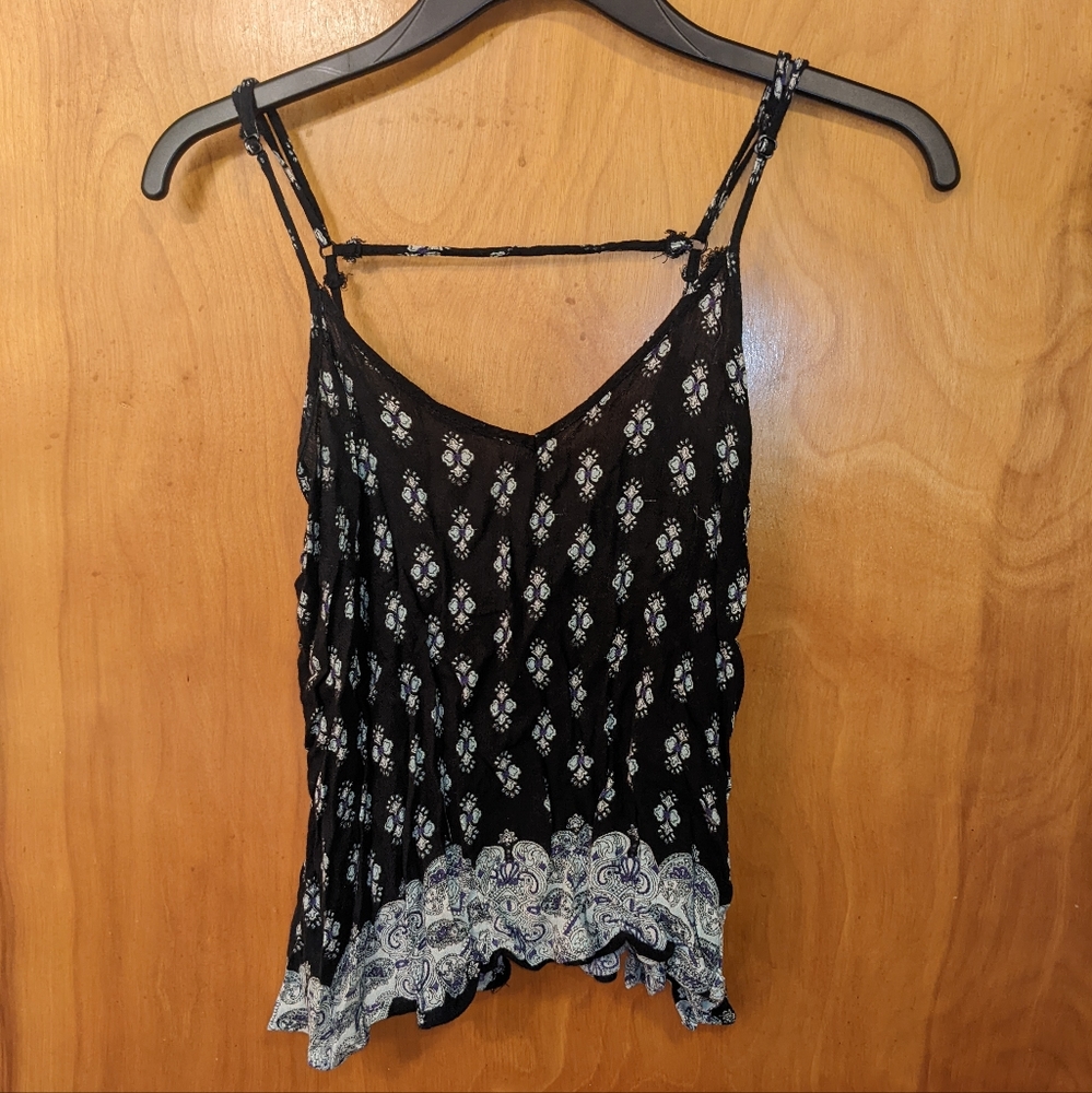 Lottie & Holly By Band of Gypsies Tank Top, Size S, Black